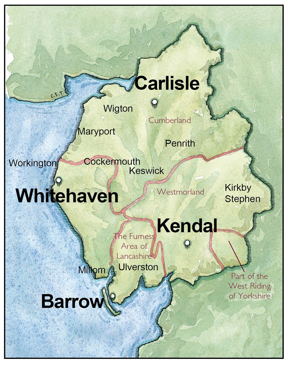 Cumbria Archive Service map | Cumberland Council and Westmorland and ...