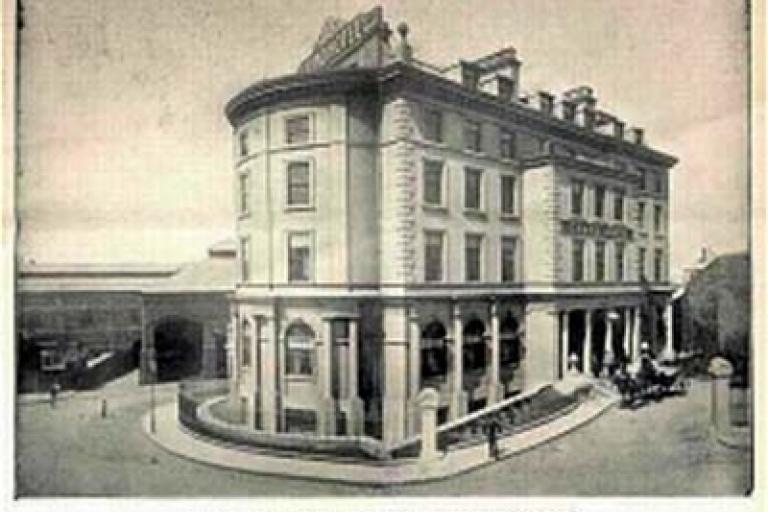 External view of hotel showcasing architectural style