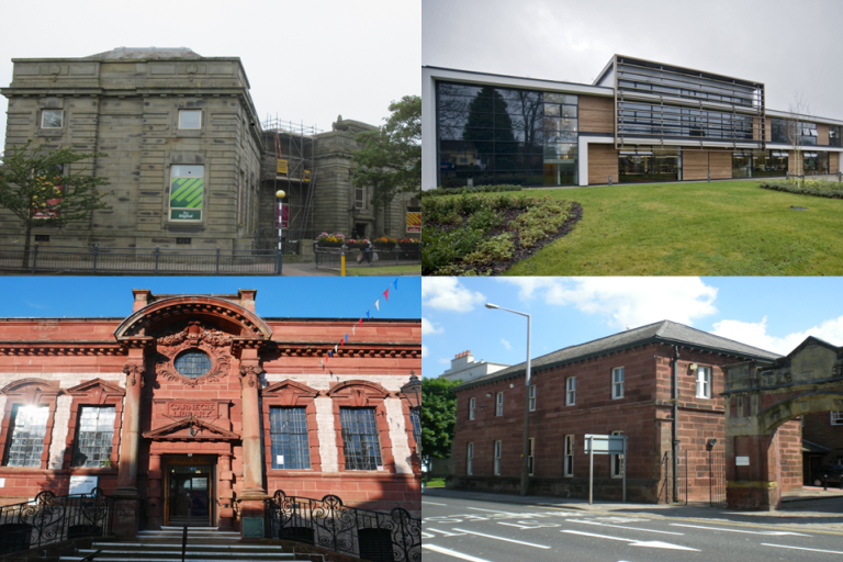Photo of four archive centres