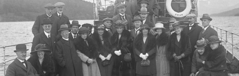 Group portrait on Swan Windermere 1925